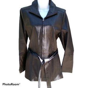 Croft & Barrow Leather Coat